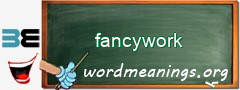 WordMeaning blackboard for fancywork